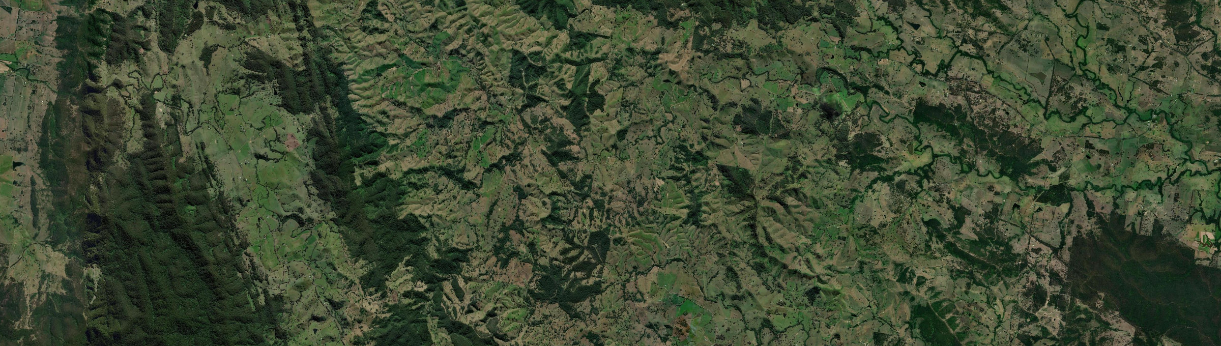 Aerial view of Bucca Wauka, NSW