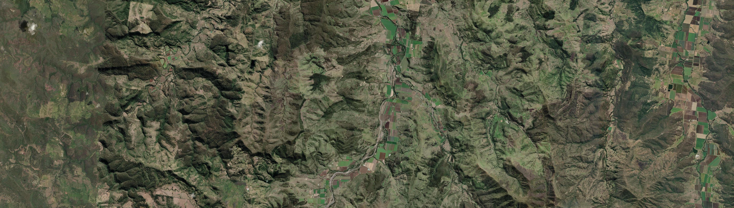 Aerial view of Mount Sylvia, QLD