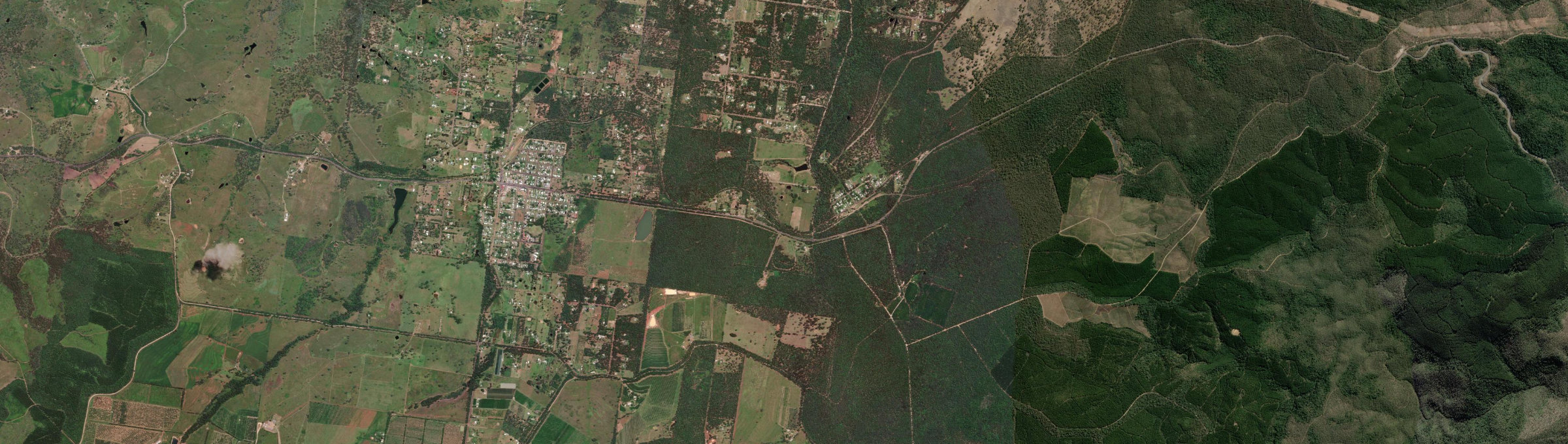 Aerial view of Benarkin, QLD