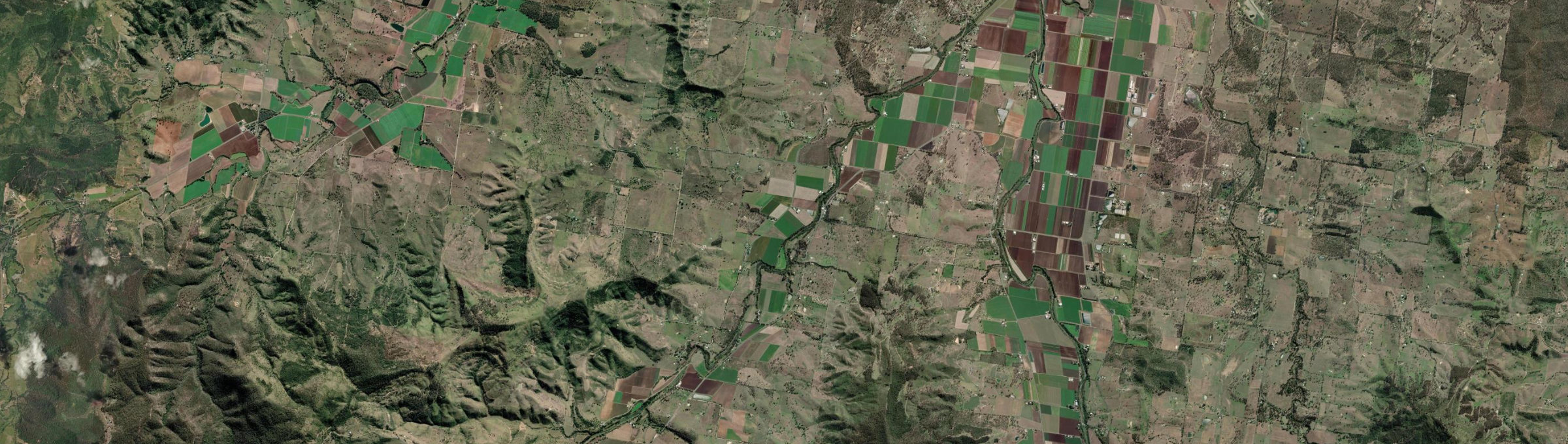 Aerial view of Ma Ma Creek, QLD