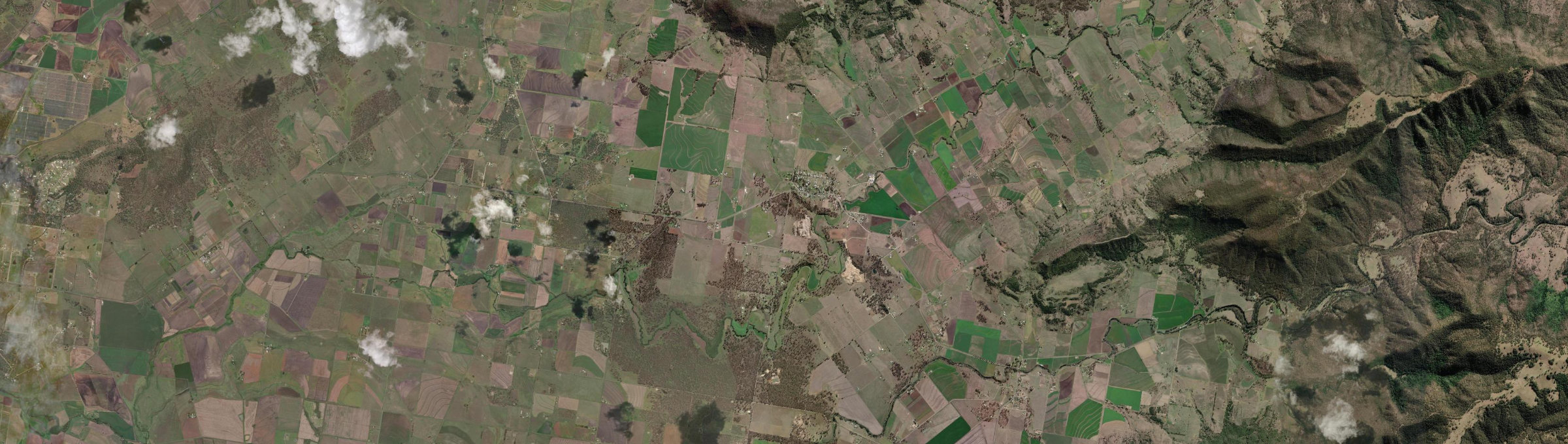 Aerial view of Yangan, QLD