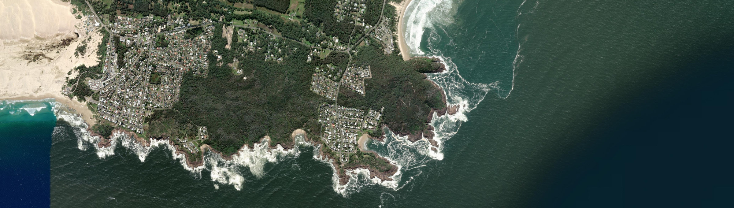 Aerial view of Boat Harbour (Port Stephens - NSW), NSW