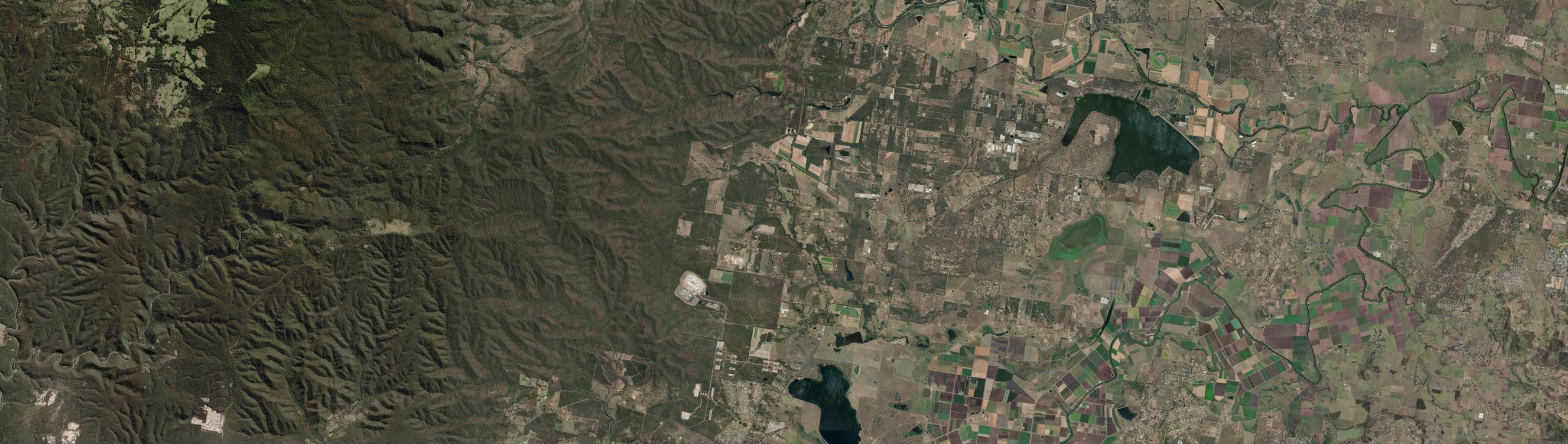 Aerial view of Spring Creek (Lockyer Valley - Qld), QLD