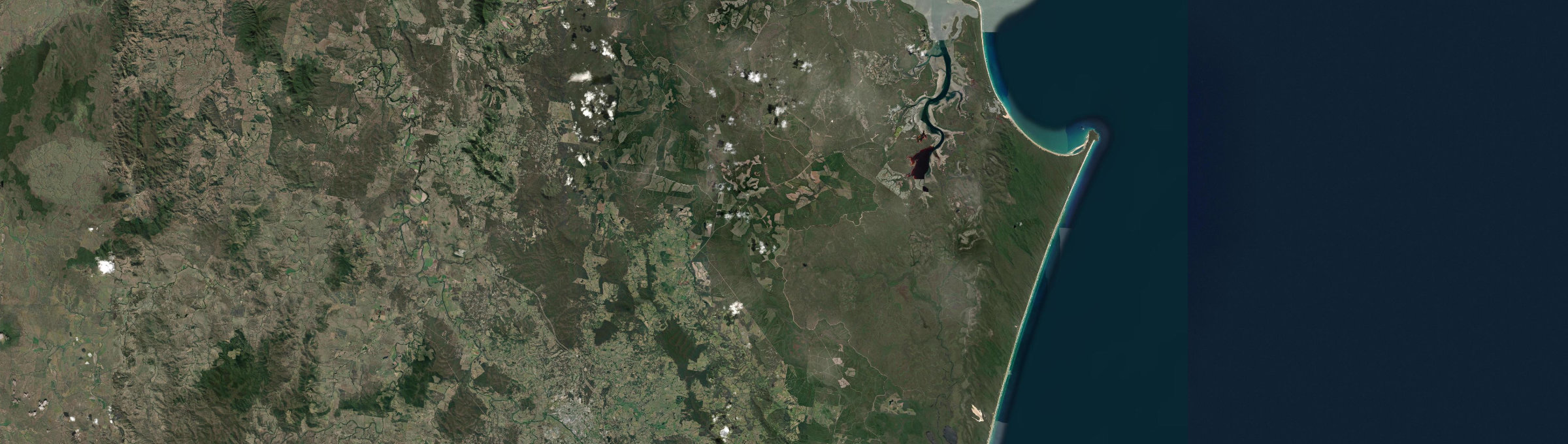 Aerial view of Toolara Forest, QLD