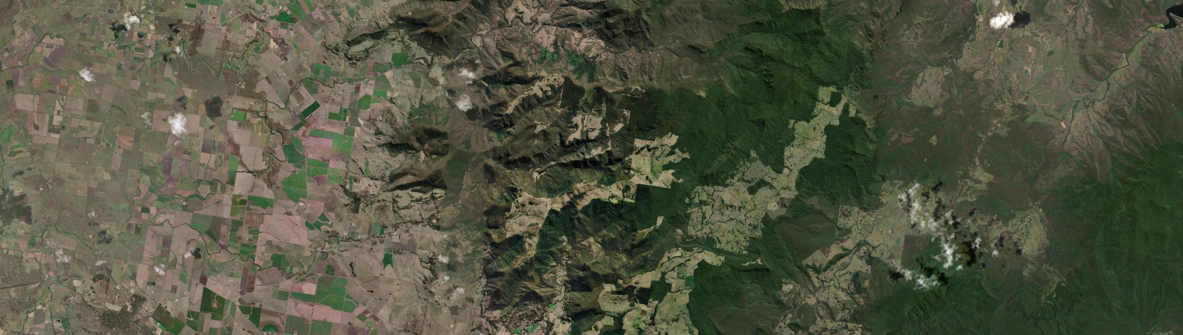 Aerial view of Mount Colliery, QLD