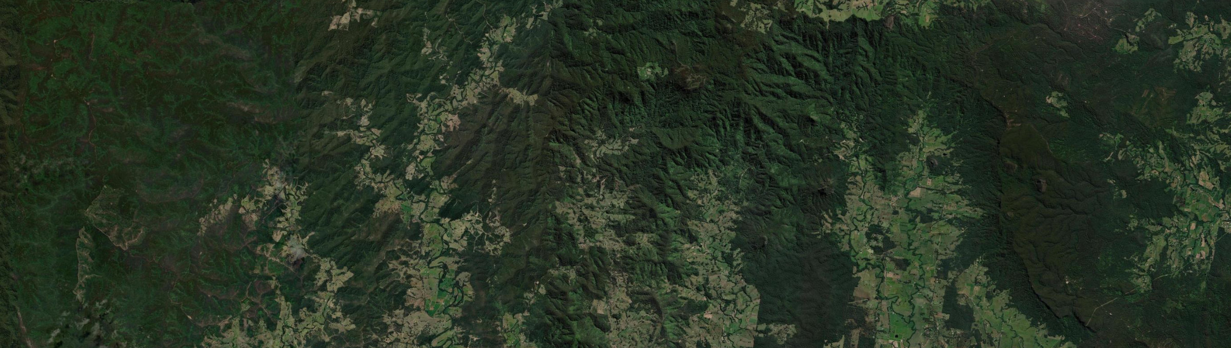 Aerial view of Mooral Creek, NSW