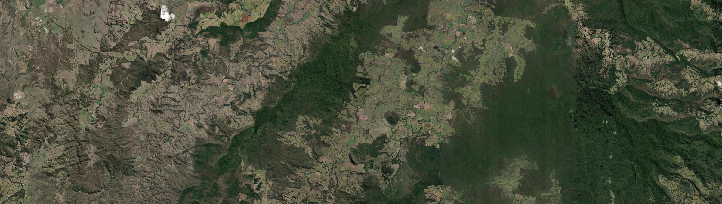 Aerial view of Urbenville, NSW