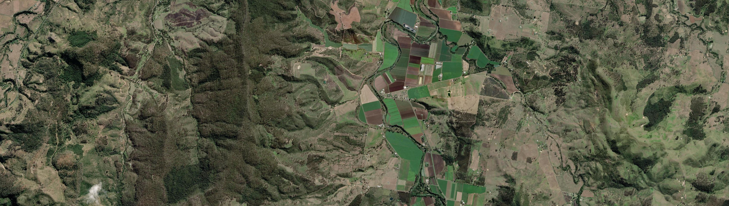 Aerial view of Caffey, QLD