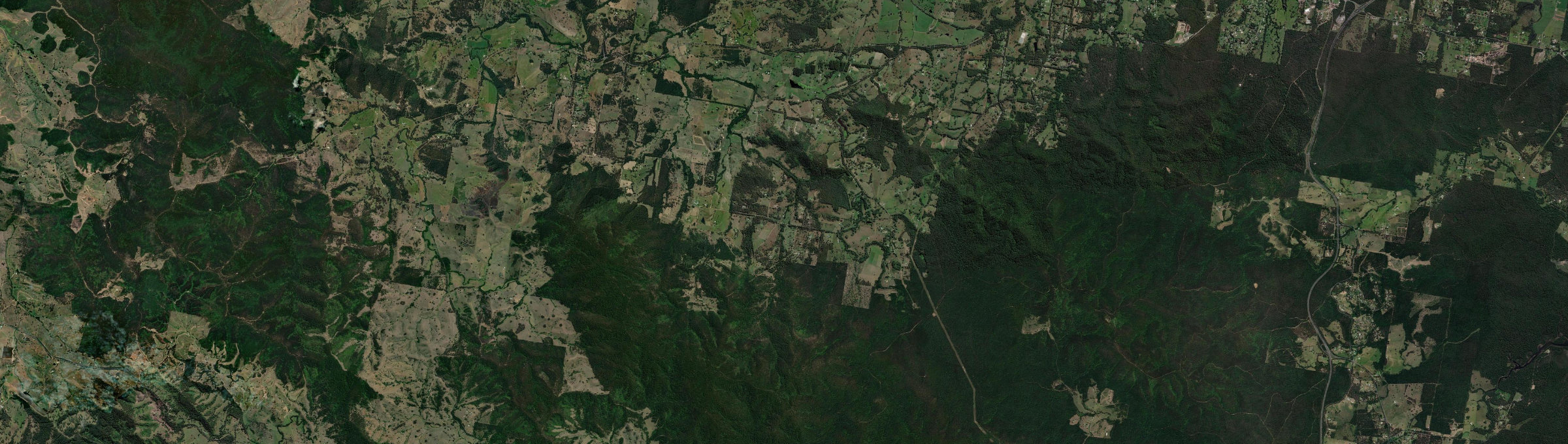 Aerial view of Hillville, NSW