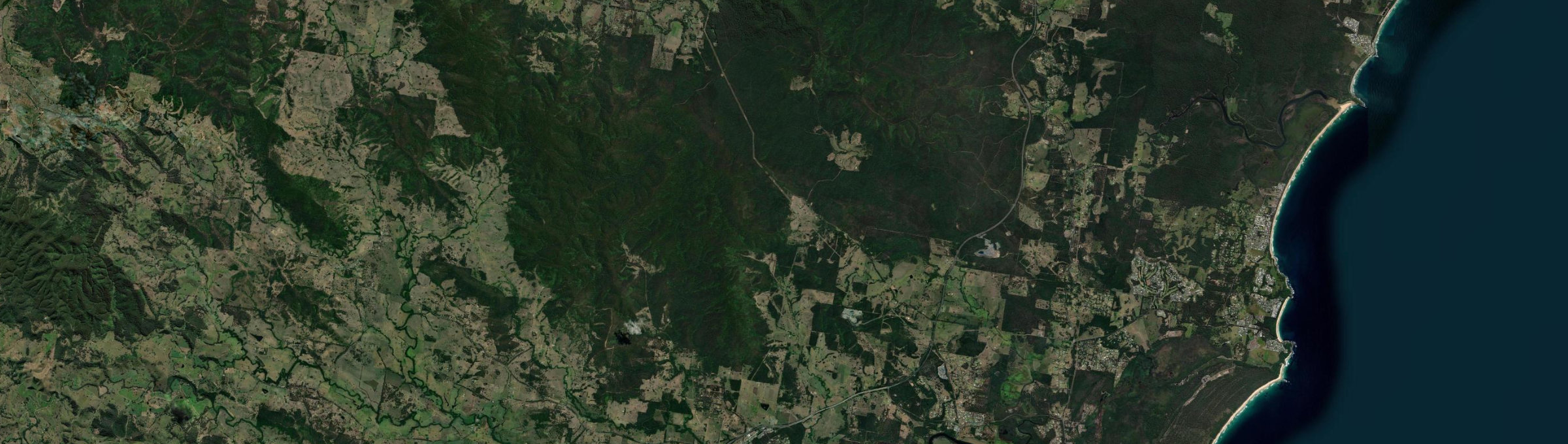 Aerial view of Possum Brush, NSW