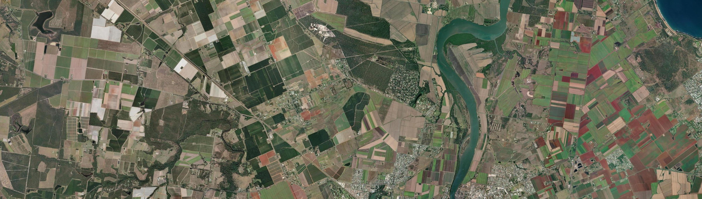 Aerial view of Gooburrum, QLD