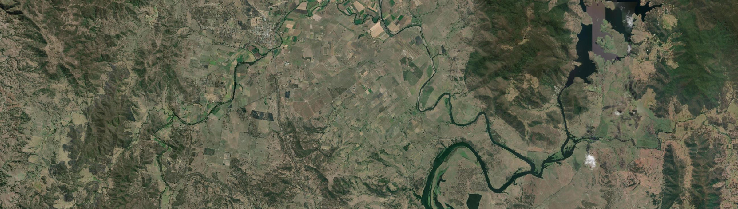 Aerial view of Mount Beppo, QLD