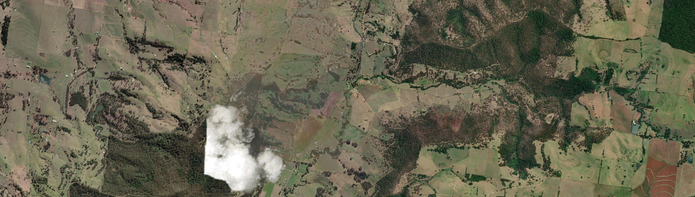 Aerial view of Acacia Creek, NSW