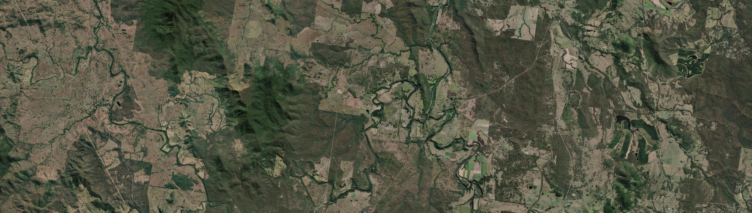 Aerial view of Munna Creek, QLD