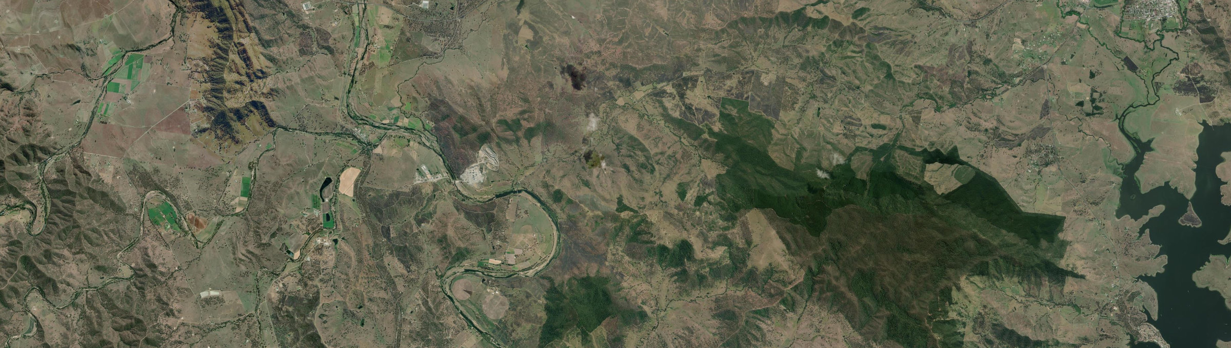 Aerial view of Gregors Creek, QLD