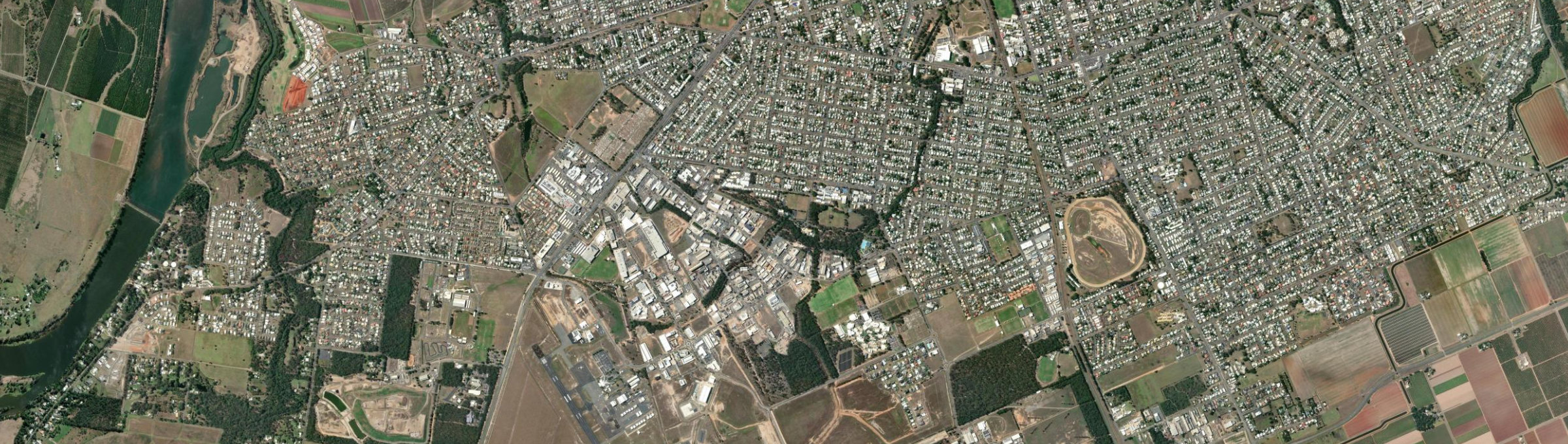 Aerial view of Svensson Heights, QLD