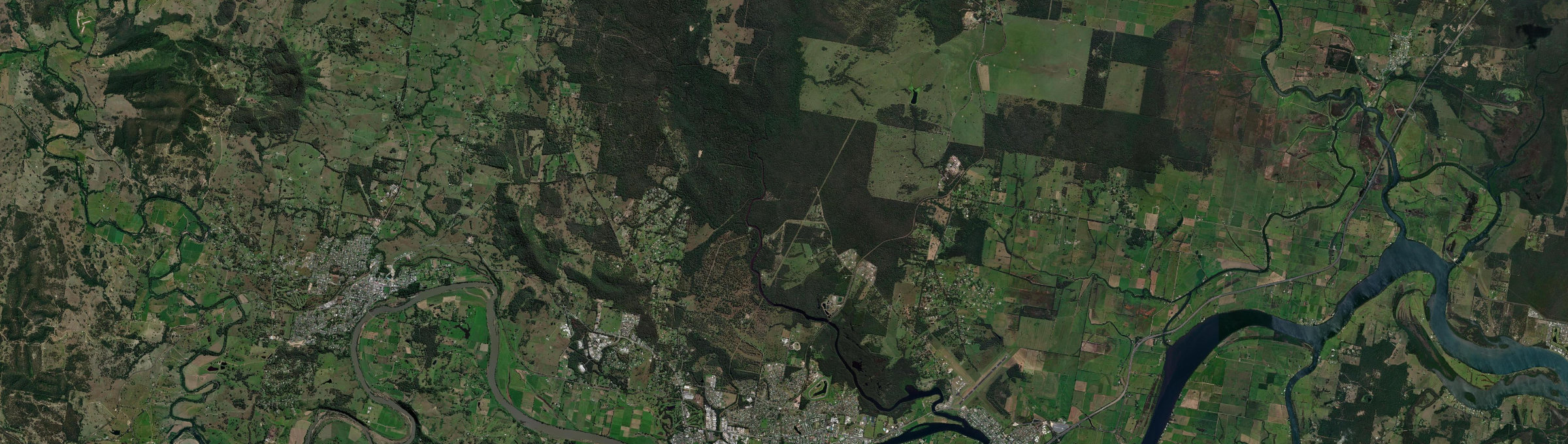 Aerial view of Brimbin, NSW