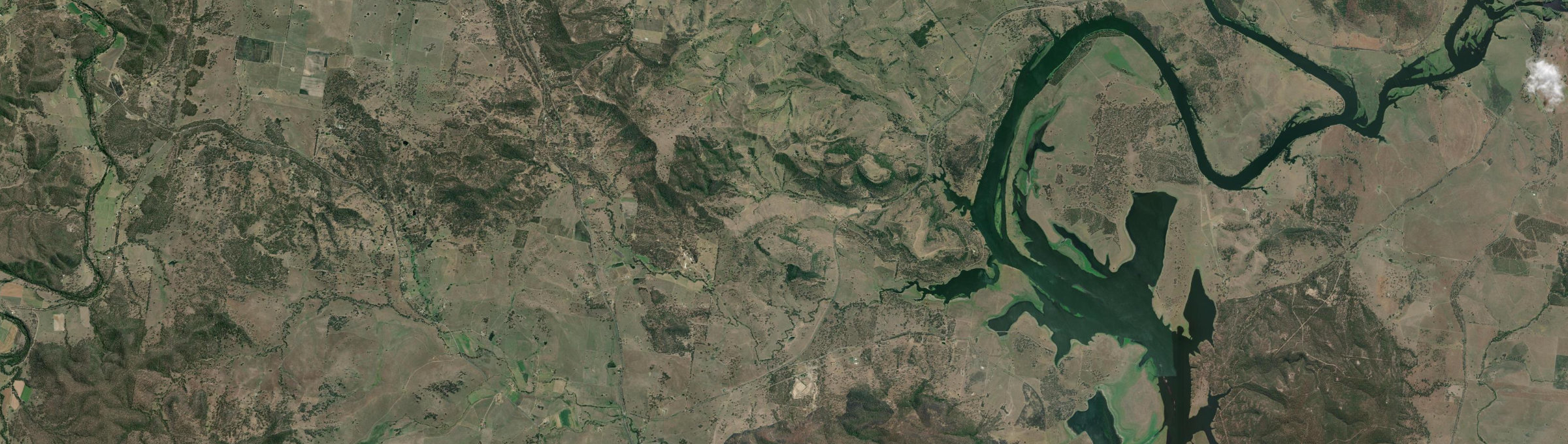 Aerial view of Coal Creek, QLD