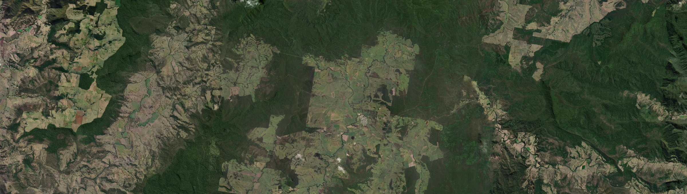 Aerial view of Woodenbong, NSW