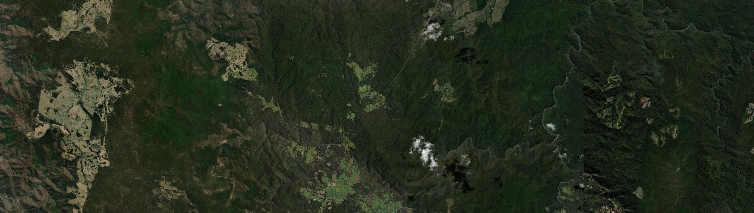 Aerial view of Billys Creek, NSW