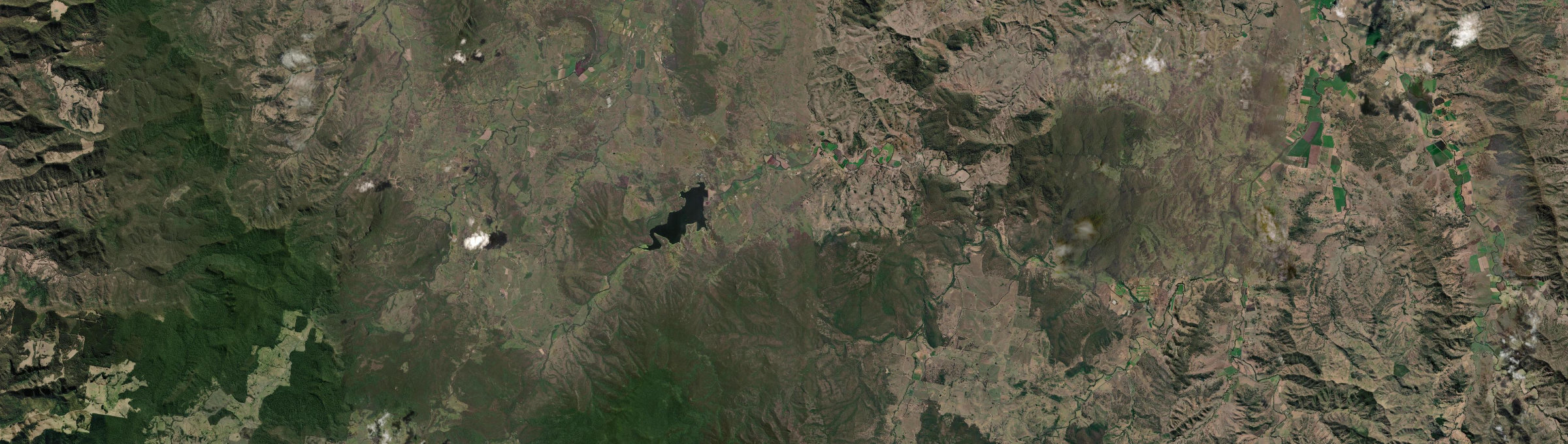 Aerial view of Maroon, QLD