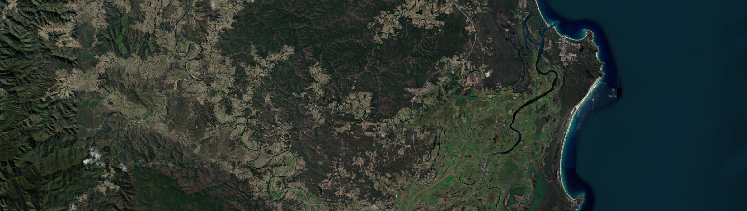 Aerial view of Collombatti, NSW