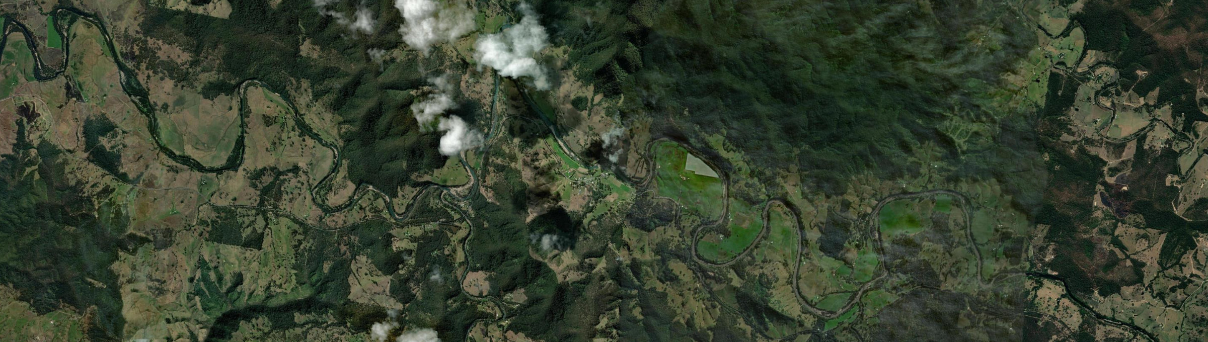 Aerial view of Long Flat (NSW), NSW