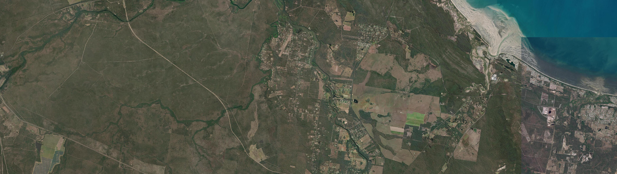 Aerial view of Pacific Haven, QLD
