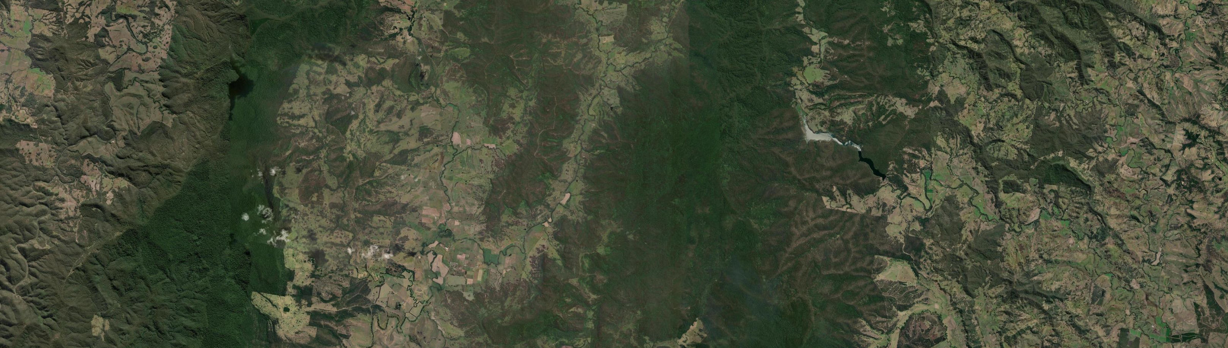 Aerial view of Duck Creek, NSW