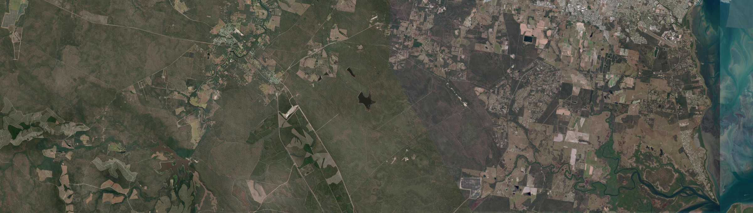 Aerial view of Burgowan, QLD