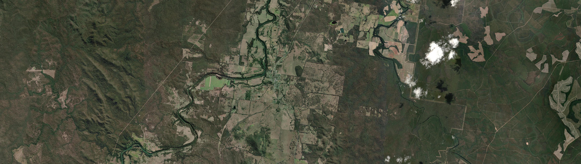 Aerial view of Tiaro, QLD