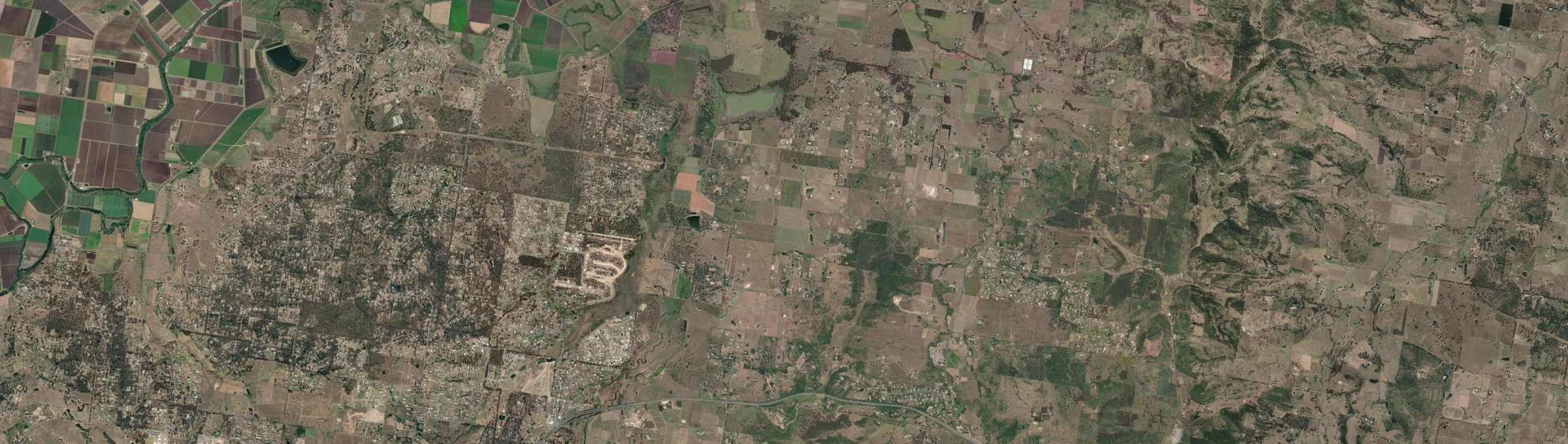 Aerial view of Prenzlau, QLD