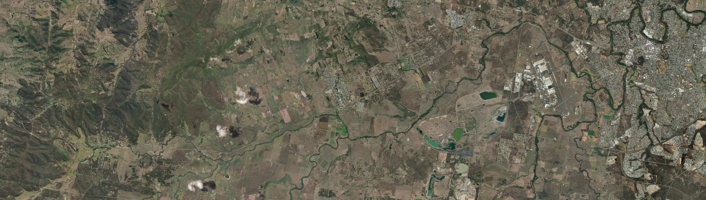 Aerial view of Rosewood (Qld), QLD