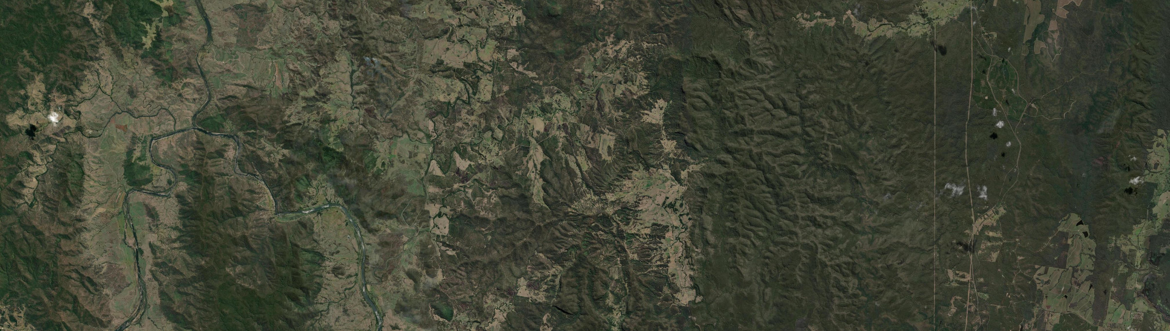 Aerial view of Barretts Creek, NSW