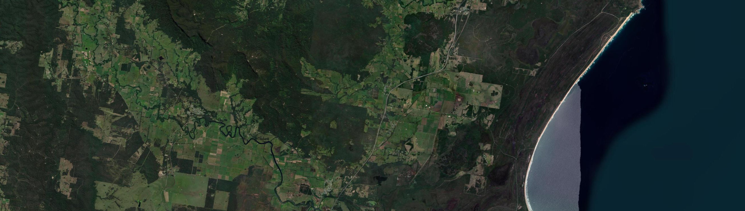 Aerial view of Moorland (NSW), NSW