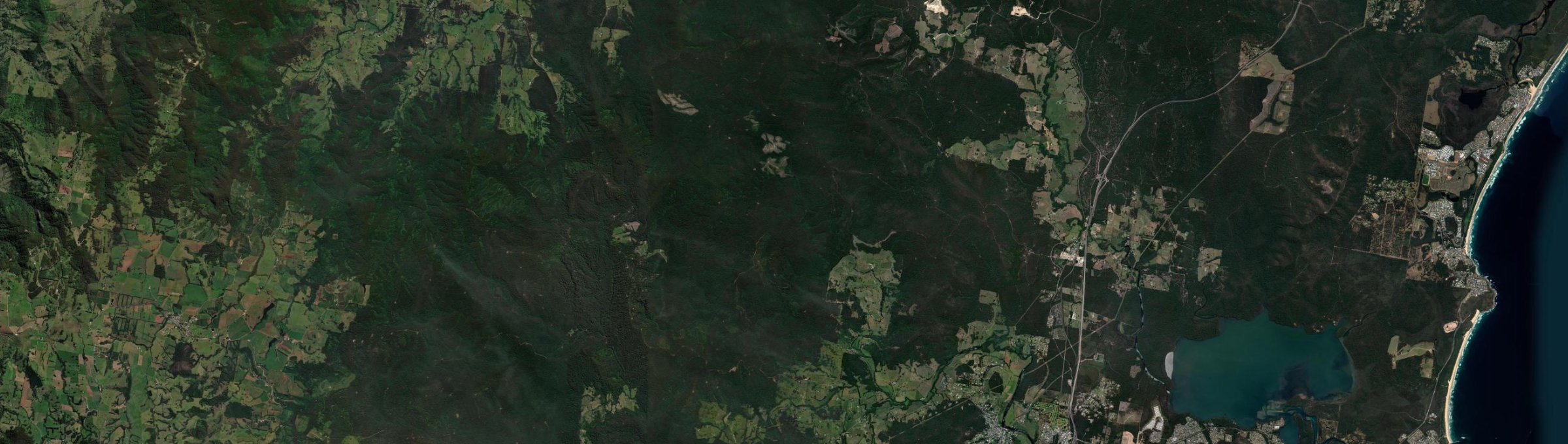 Aerial view of Black Creek (Port Macquarie-Hastings - NSW), NSW
