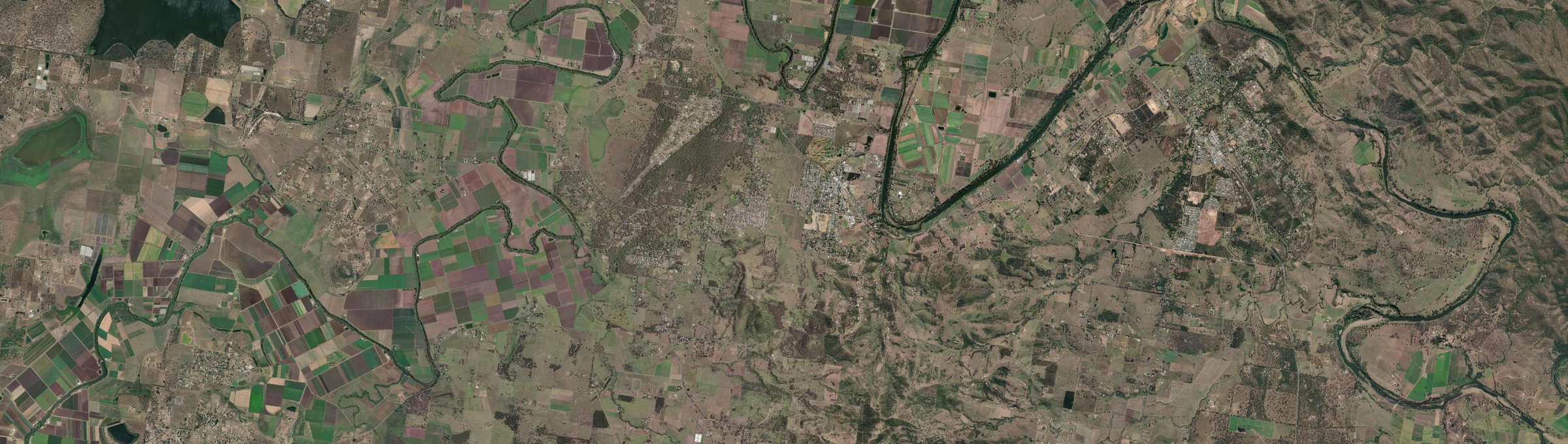 Aerial view of Lowood, QLD