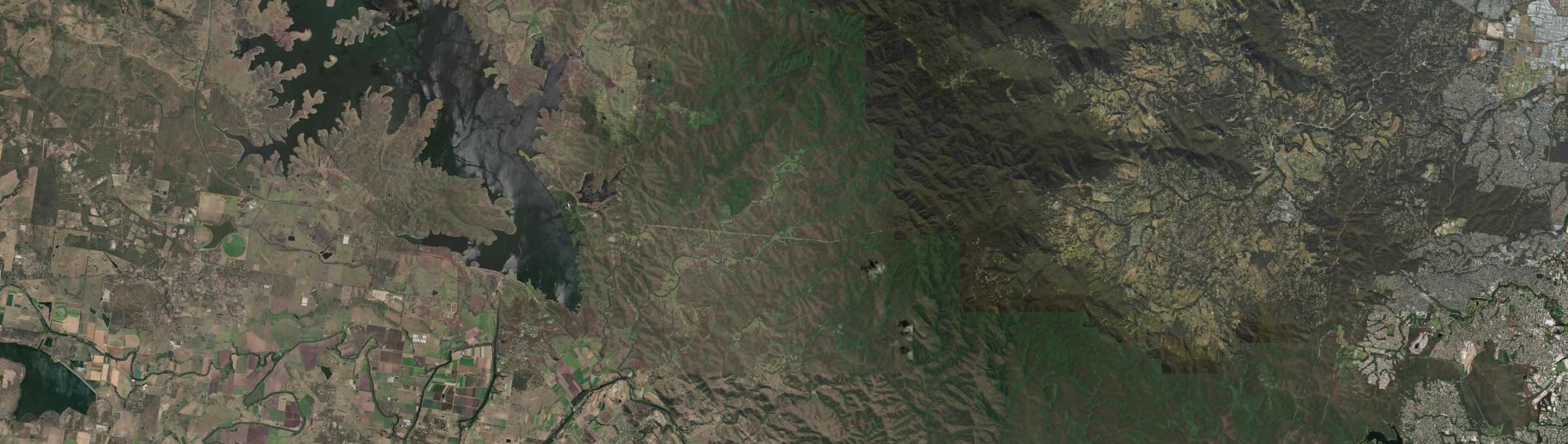 Aerial view of England Creek, QLD