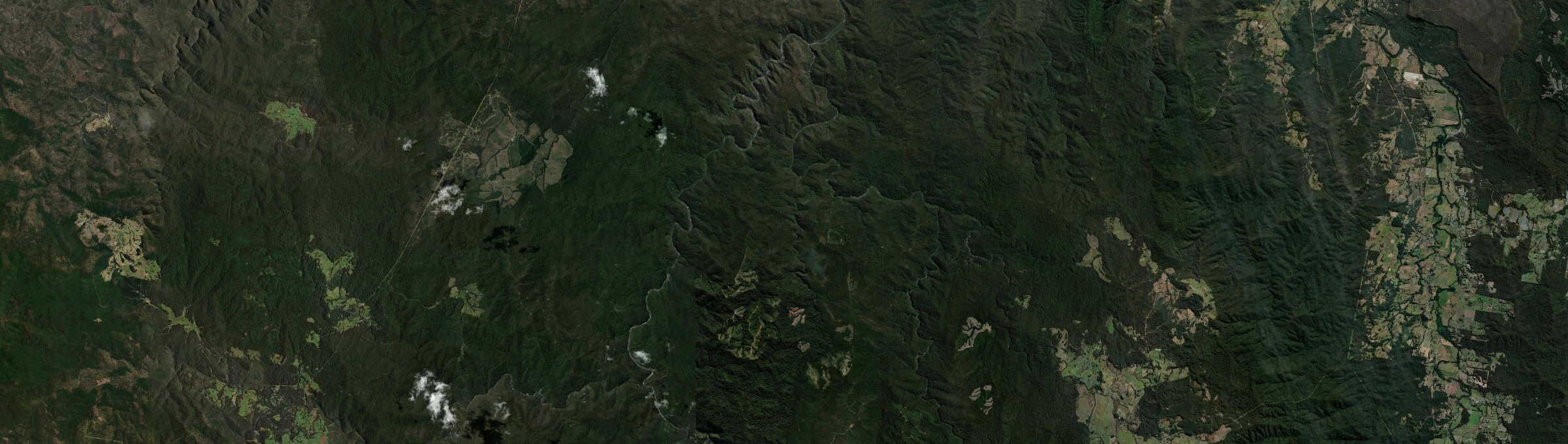 Aerial view of Wild Cattle Creek, NSW