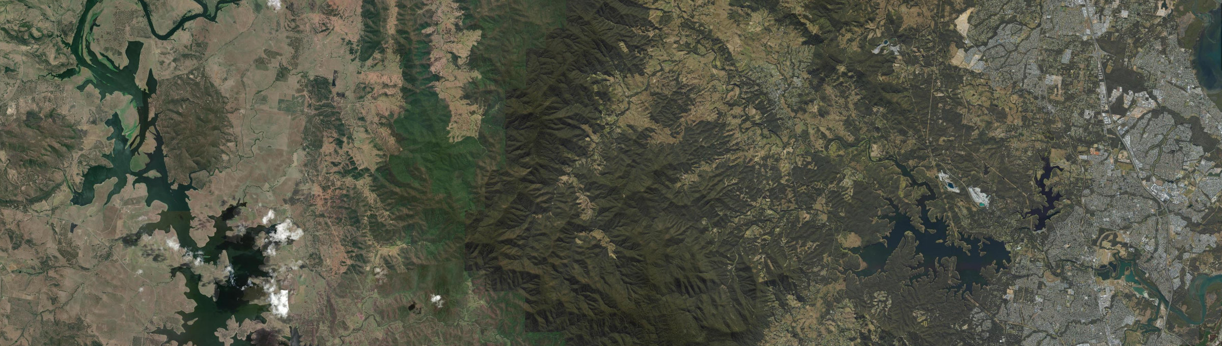 Aerial view of Laceys Creek, QLD
