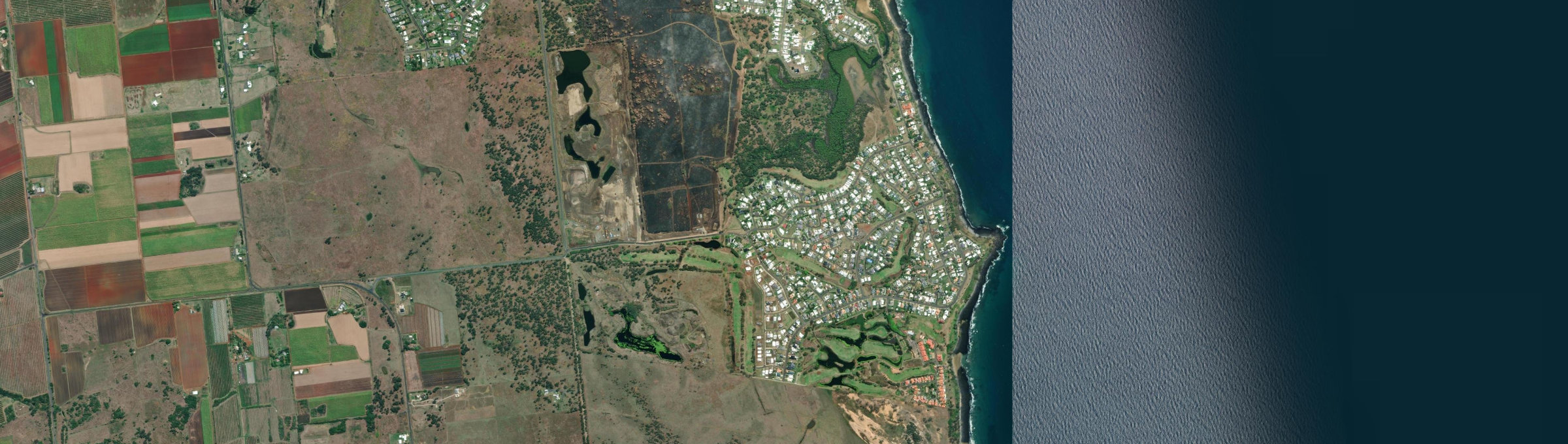 Aerial view of Coral Cove, QLD