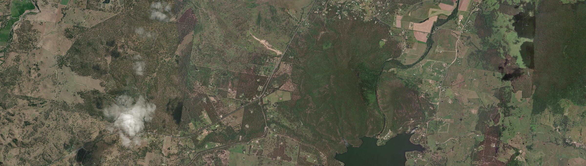 Aerial view of Mount Edwards, QLD