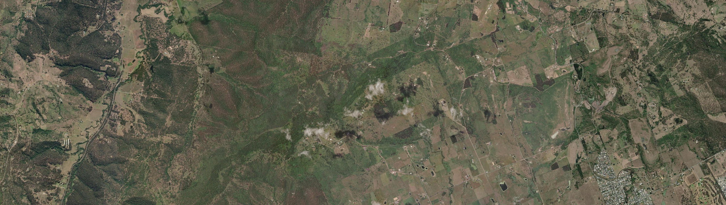 Aerial view of The Bluff (Ipswich - Qld), QLD