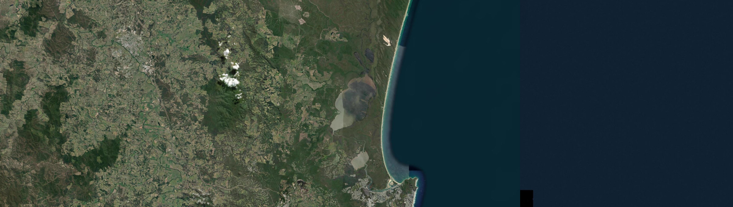 Aerial view of Noosa North Shore, QLD