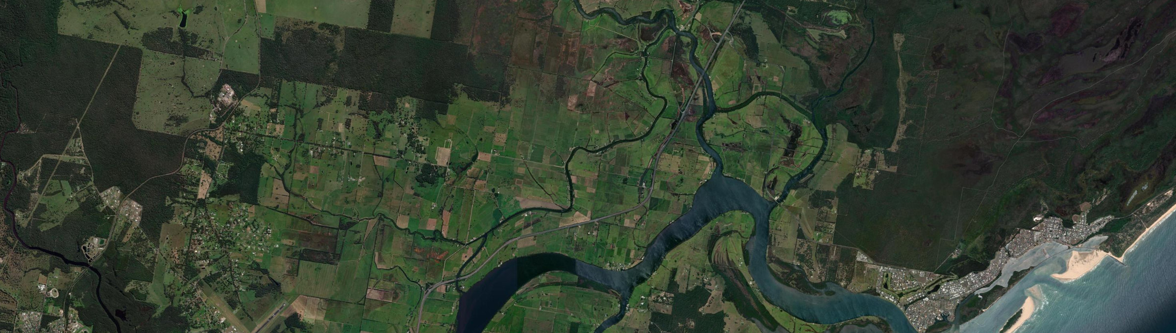 Aerial view of Jones Island, NSW
