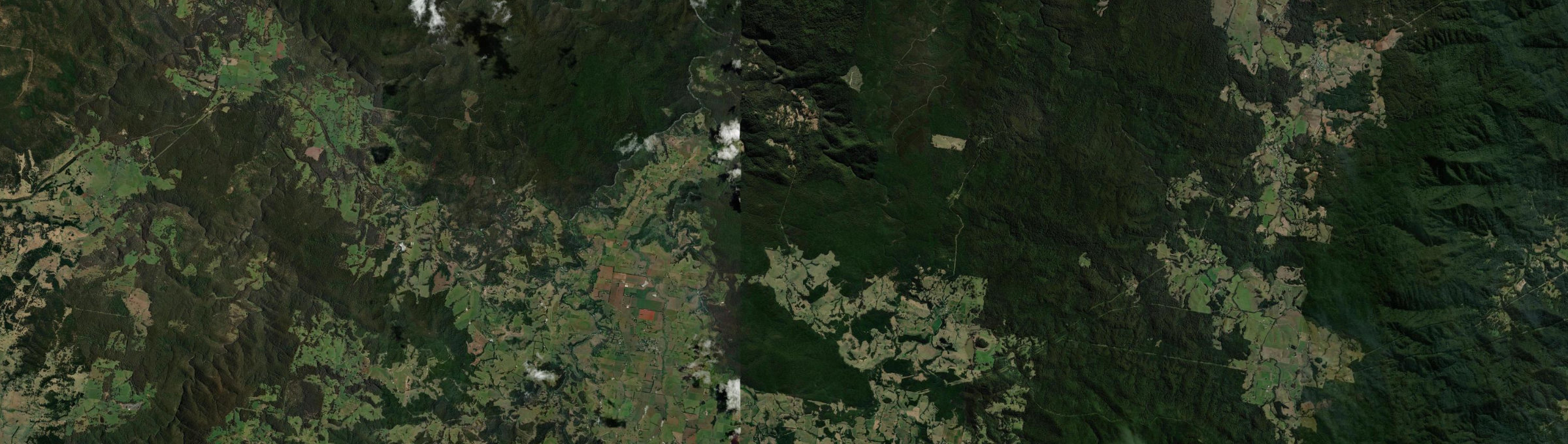 Aerial view of Tallowwood Ridge, NSW