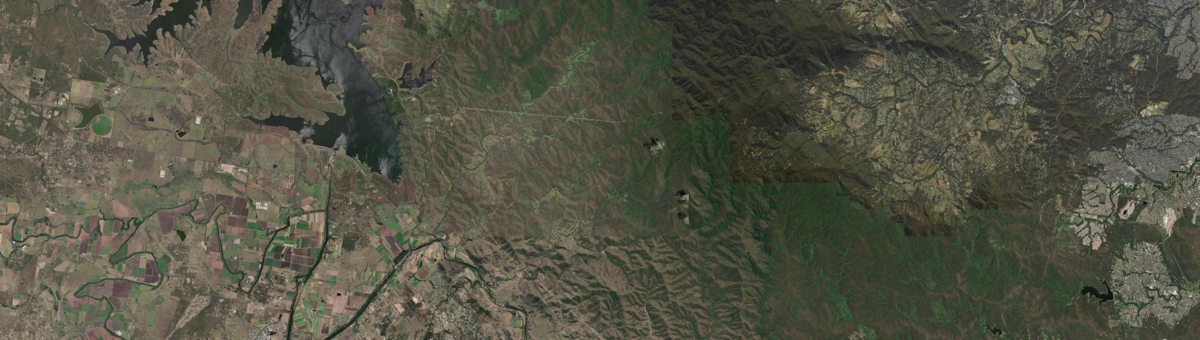 Aerial view of Banks Creek, QLD