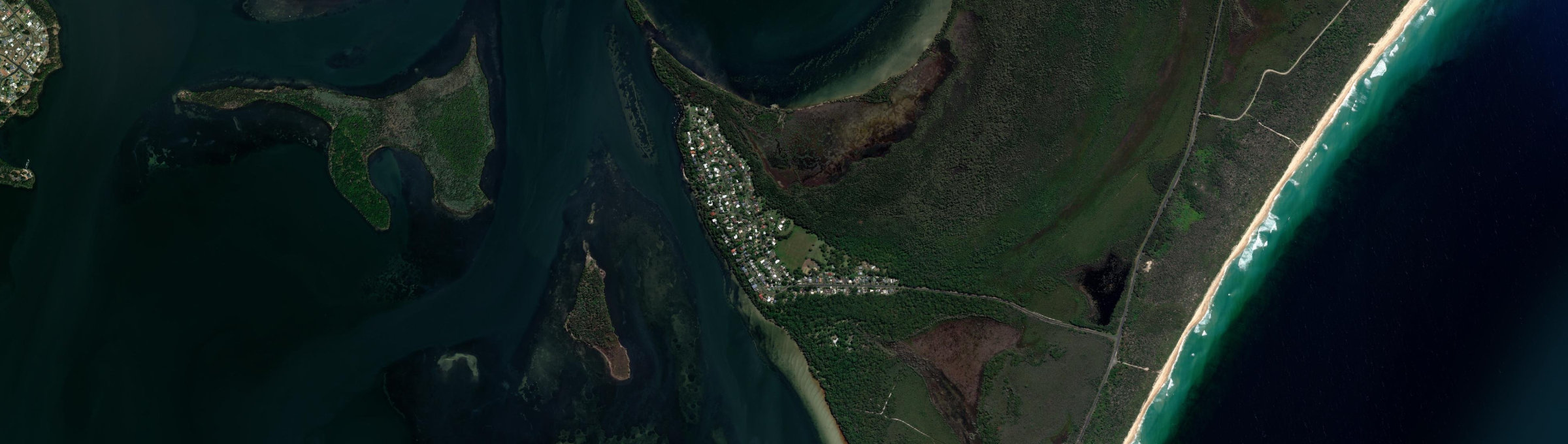 Aerial view of Green Point (Mid-Coast - NSW), NSW