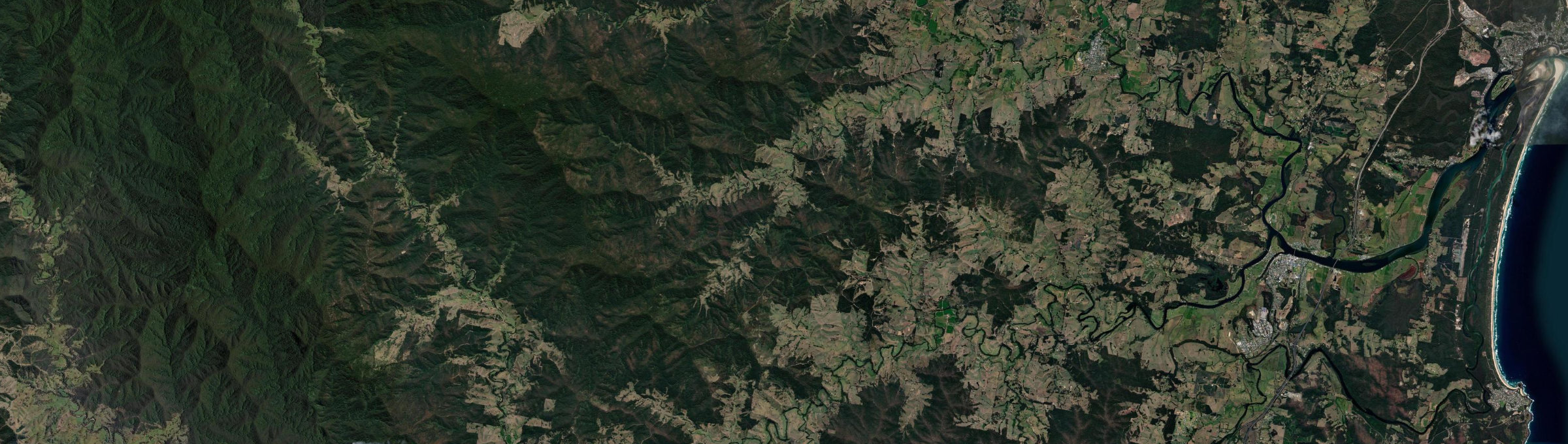 Aerial view of South Arm (Nambucca Valley - NSW), NSW