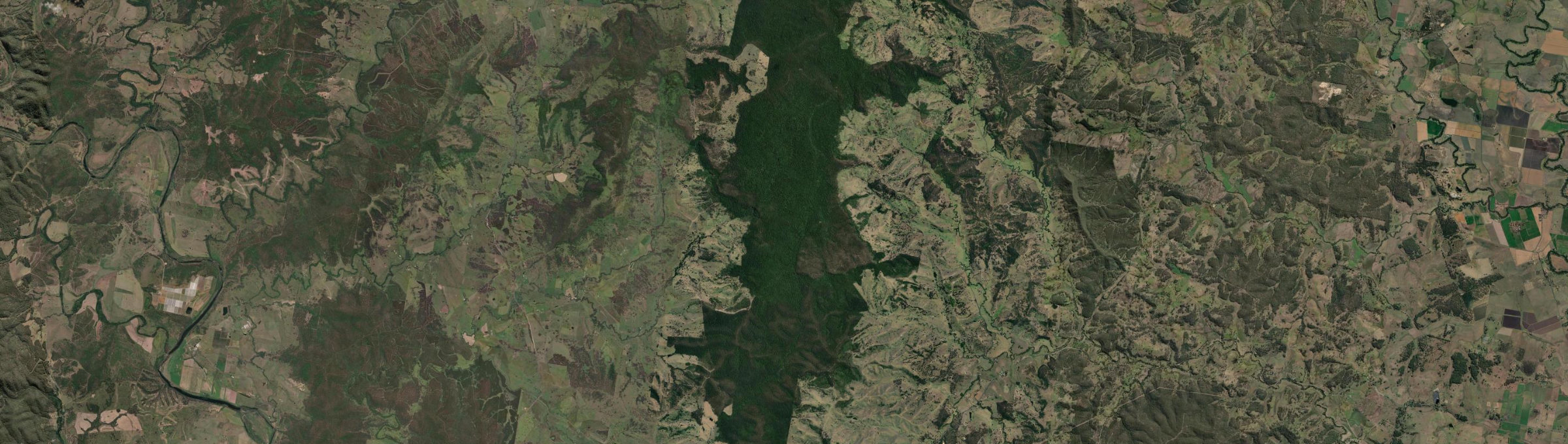 Aerial view of Cambridge Plateau, NSW